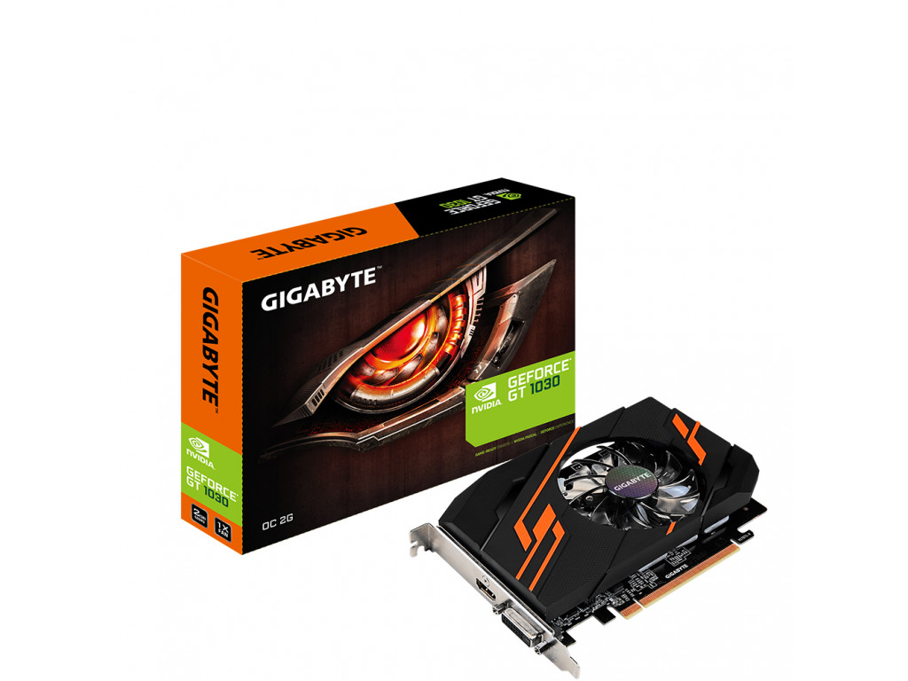 Відеокарта GeForce GT 1030 2 Gb DDR5, Gigabyte (GV-N1030OC-2GI) - зображення 2