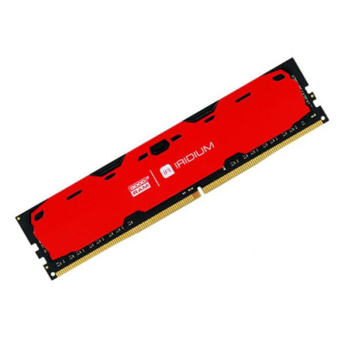 Пам'ять DDR4 RAM 4Gb 2400Mhz Goodram Iridium Red (IR-R2400D464L15S\/4G) - зображення 1