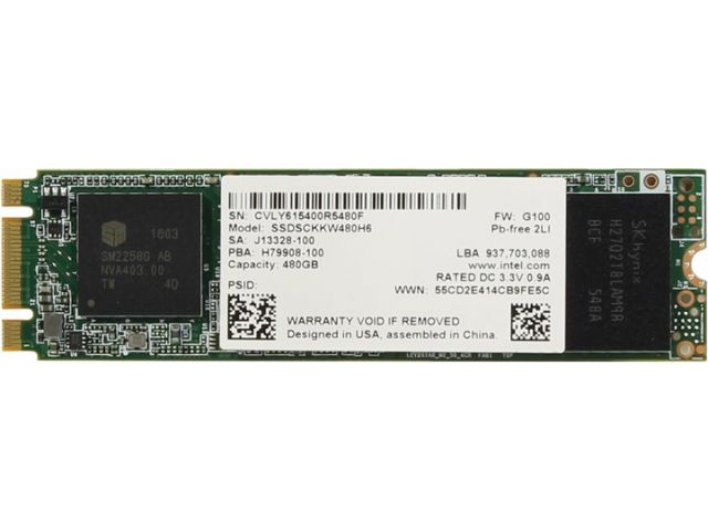 Накопичувач SSD M.2 480GB Intel 540s (SSDSCKKW480H6X1) - зображення 1