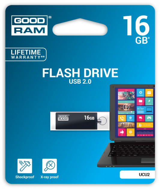 Флеш пам'ять USB 16Gb Goodram Cube black - зображення 4