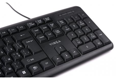 Клавіатура Vinga KB110BK USB - зображення 2