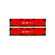 Пам'ять DDR4 RAM_16Gb (2x8Gb) 2400Mhz Goodram Iridium Red (IR-R2400D464L15S/16GDC)