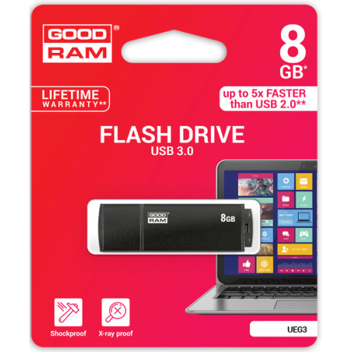 Флеш пам'ять USB 8 Gb Goodram Edge USB3.0 - зображення 2