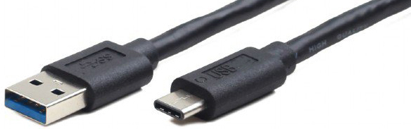 Кабель USB3.0  АM - Type C, 1м, Cablexpert (CCP-USB3-AMCM-1M-W \/ CCP-USB3-AMCM-1M) - зображення 1