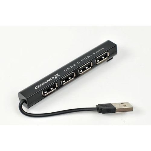 Концентратор USB 2.0 Grand-X GH-402 4 порти - зображення 1