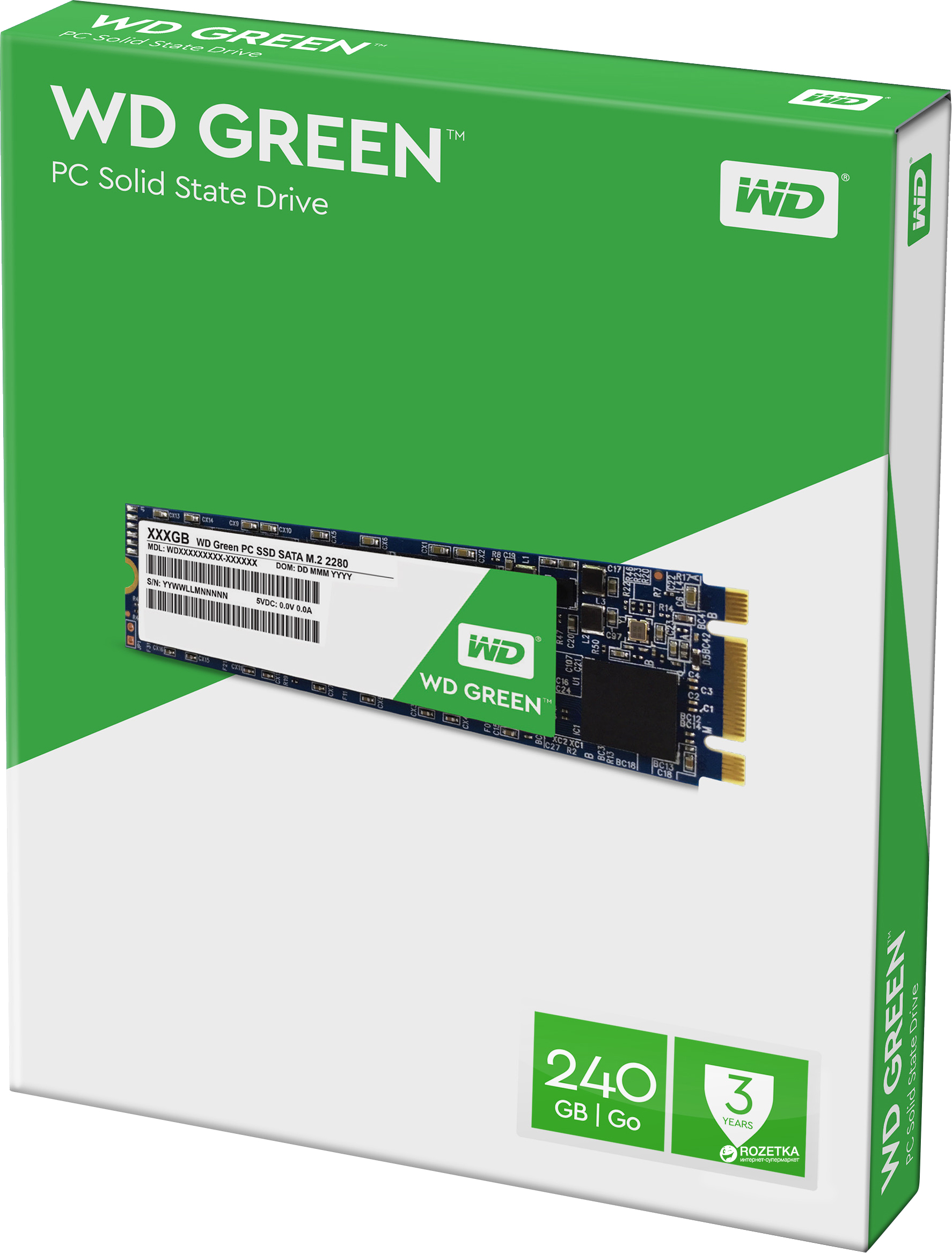 Накопичувач SSD M.2 240GB WesternDigital (WDS240G2G0B) - зображення 1