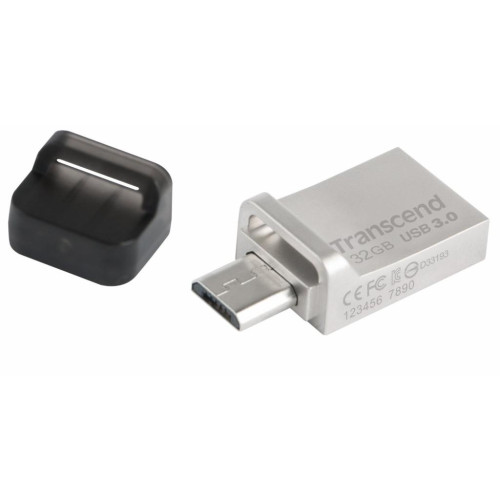 Флеш пам'ять USB 32 Gb Transcend JetFlash 880S USB 3.0 OTG - зображення 1