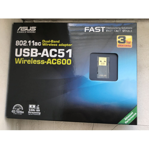 Мережева карта Wireless ASUS USB-AC51 - зображення 3