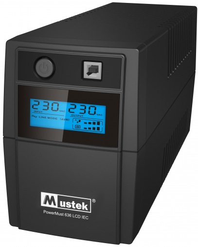 ББЖ Mustek PowerMust 636 LCD (98-LIC-C0636) - зображення 1