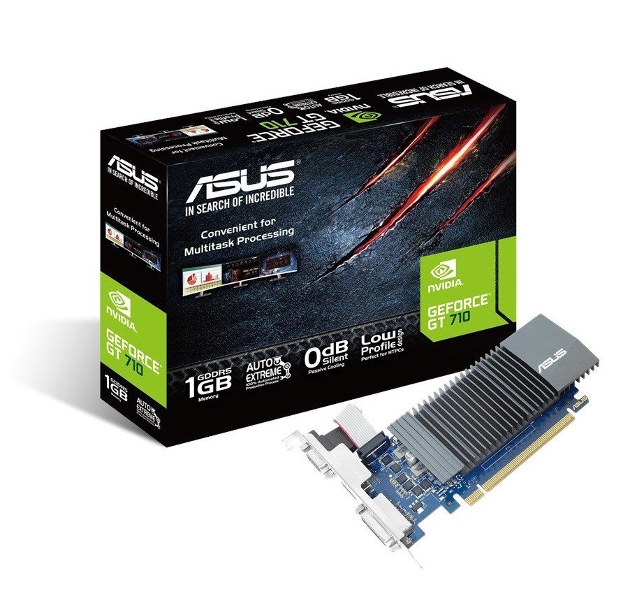Відеокарта GeForce GT710 1Gb GDDR5 Asus (GT710-SL-1GD5-BRK) - зображення 1