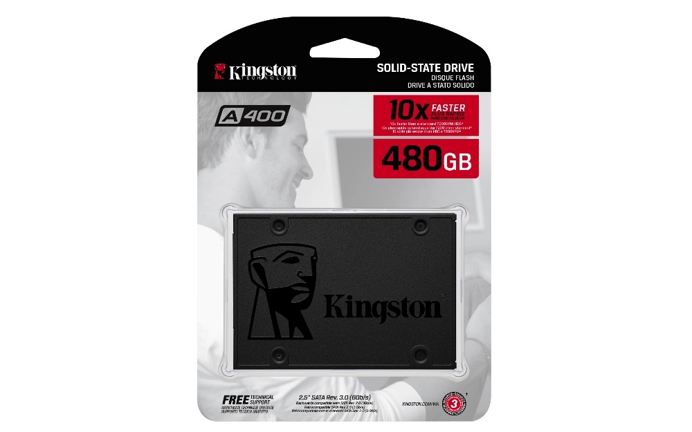 Накопичувач SSD 480GB Kingston A400 (SA400S37\/480G) - зображення 2