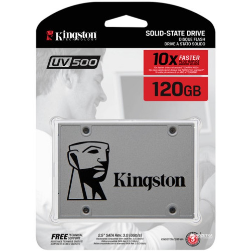 Накопичувач SSD 120GB Kingston UV500 (SUV500\/120G) - зображення 1