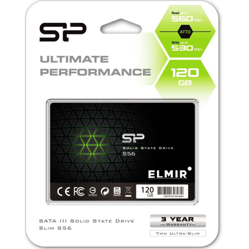 Накопичувач SSD 120GB Silicon Power S56 (SP120GBSS3S56B25) - зображення 2