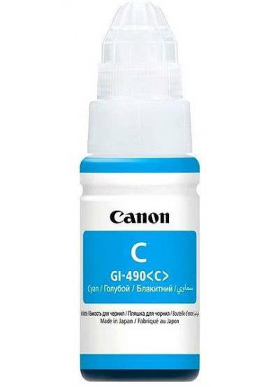 Контейнер з чорнилом Canon GI-490 Cyan 70ml - зображення 1