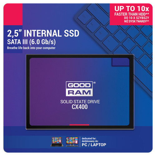 Накопичувач SSD 256GB Goodram CX400 (SSDPR-CX400-256-G2) - зображення 2