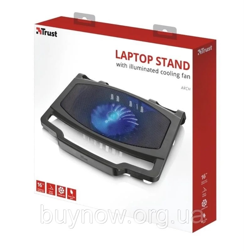 Підставка охолоджуюча для ноутбука TRUST Arch Laptop Cooling Stand (20400) - зображення 3