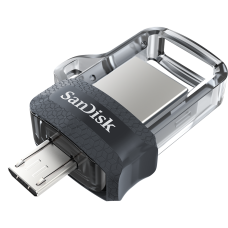 Флеш пам'ять USB 64 Gb SANDISK Ultra Dual Black USB 3.0 OTG - зображення 1