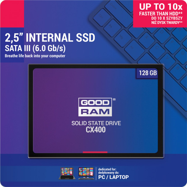 Накопичувач SSD 128GB Goodram CX400 (SSDPR-CX400-128-G2) - зображення 2