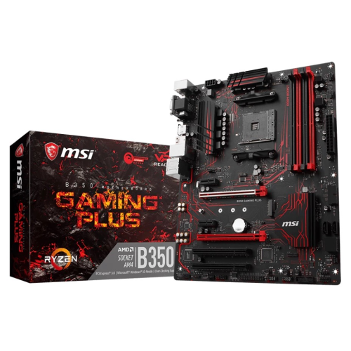 Мат. плата AM4 MSI B350 GAMING PLUS - зображення 2