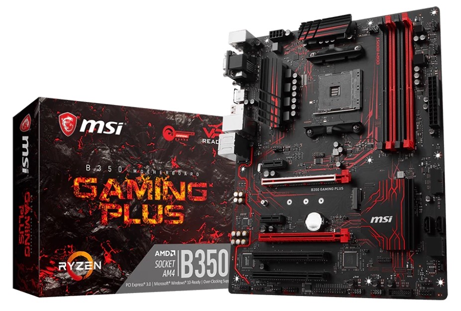 Мат. плата AM4 MSI B350 GAMING PLUS - зображення 2