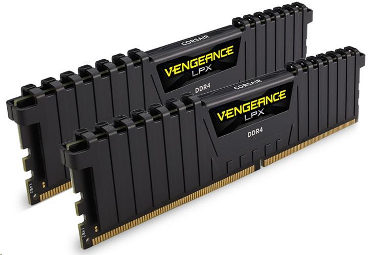 Пам'ять DDR4 RAM_16Gb (2x8Gb) 2400Mhz Corsair Vengeance LPX Black (CMK16GX4M2A2400C14) - зображення 1