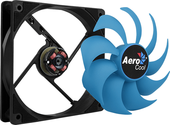 Вентилятор для корпусів 120 мм AeroCool Motion 12 Plus Blue LED - зображення 2
