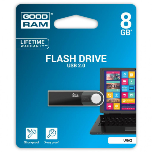 Флеш пам'ять USB 8 Gb Goodram URA2 USB2.0 - зображення 2