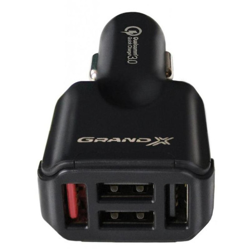 Автомобільний зарядний USB пристрій Grand-X CH-09 Quick Charge QС3.0 - зображення 2