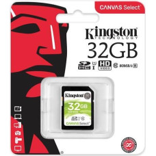 Secure Digital card 32 Gb Kingston Canvas Select class 10 UHS-I