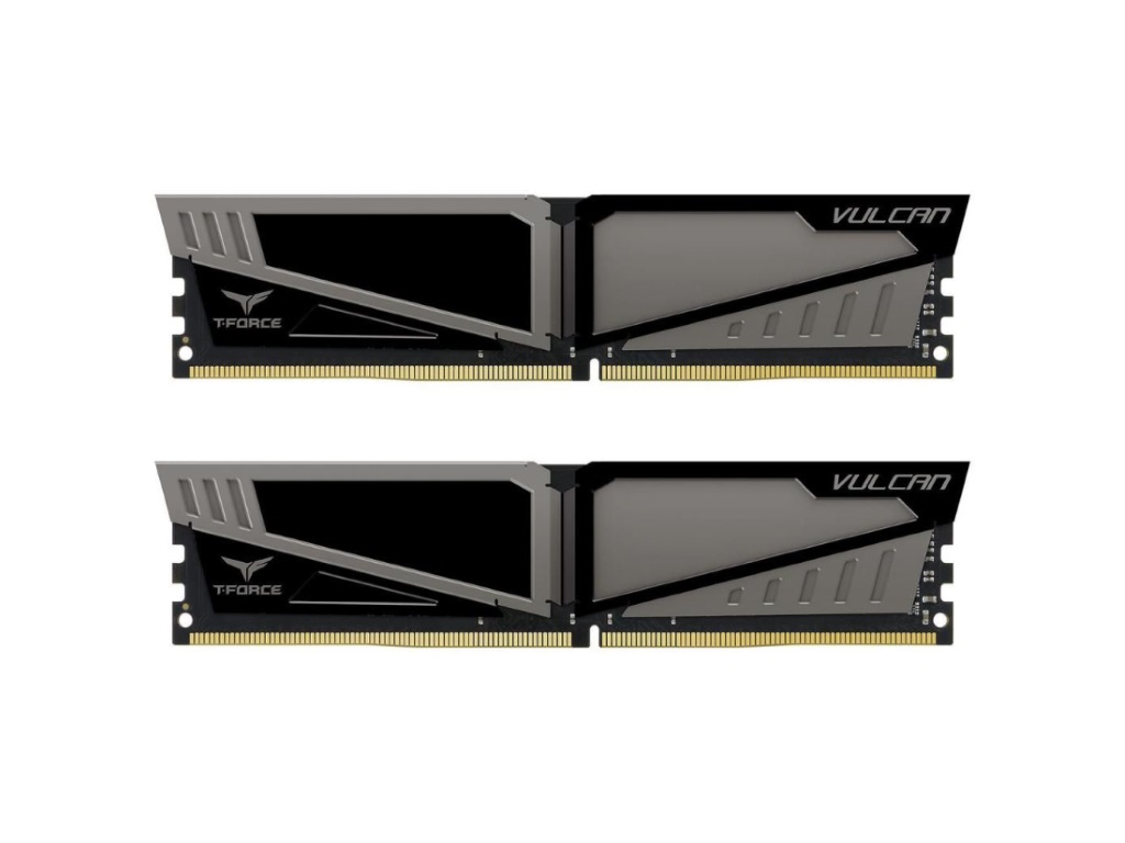 Пам'ять DDR4 RAM_16Gb (2x8Gb) 2400Mhz Team Vulcan Gray (TLGD416G2400HC14DC01) - зображення 1