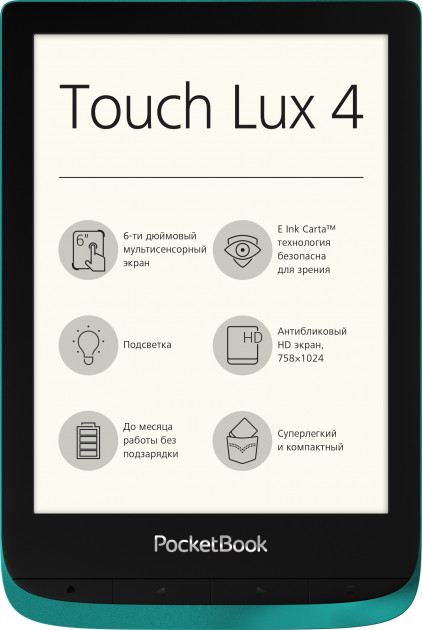 Електронна книга PocketBook Touch Lux4 (PB627-C-CIS) - зображення 1