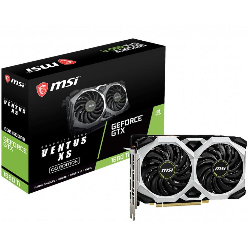 Відеокарта GeForce GTX1660 6 Gb GDDR5 MSI VENTUS XS 6G OC (GTX 1660 VENTUS XS 6G OC) - зображення 3