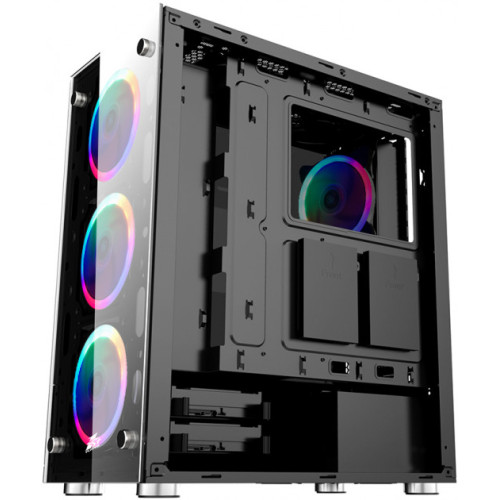Корпус 1stPlayer V6-4R1 COLOR LED Black - зображення 2