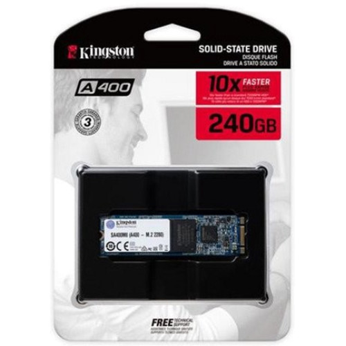 Накопичувач SSD M.2 240GB Kingston A400 (SA400M8\/240G) - зображення 2