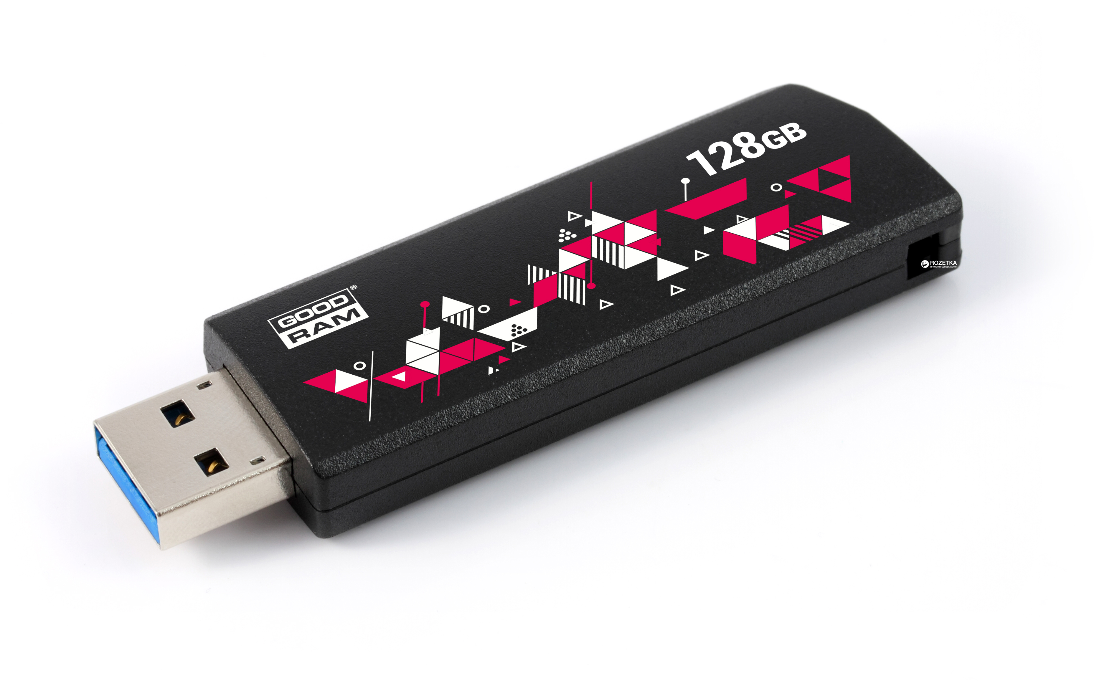Флеш пам'ять USB 128Gb GOODRAM UCL3 Click Black USB 3.0 - зображення 2