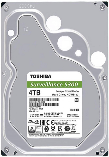 Жорсткий диск HDD 4000Gb TOSHIBA S300 HDWT140UZSVA - зображення 2