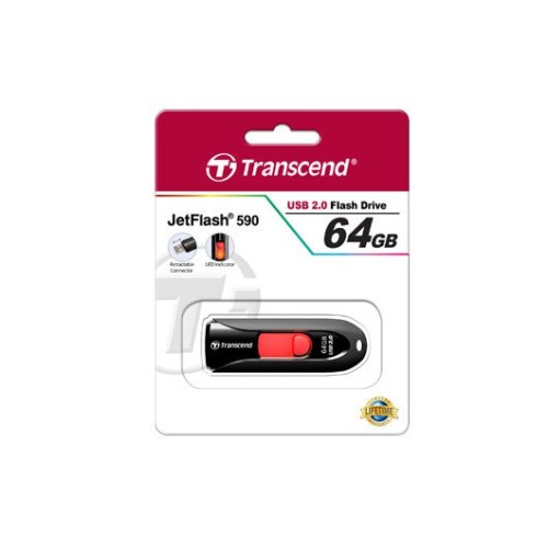 Флеш пам'ять USB 64 Gb Transcend JetFlash 590 - зображення 2