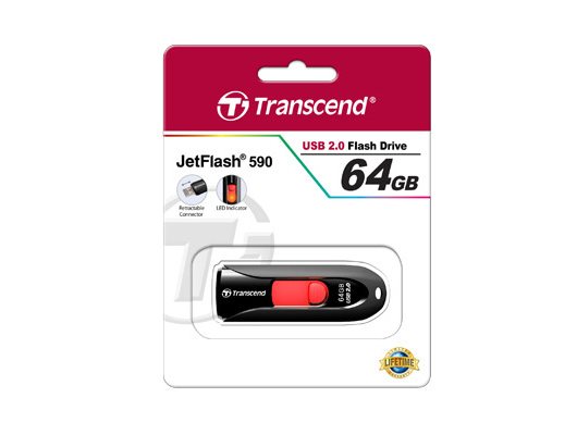 Флеш пам'ять USB 64 Gb Transcend JetFlash 590 - зображення 2