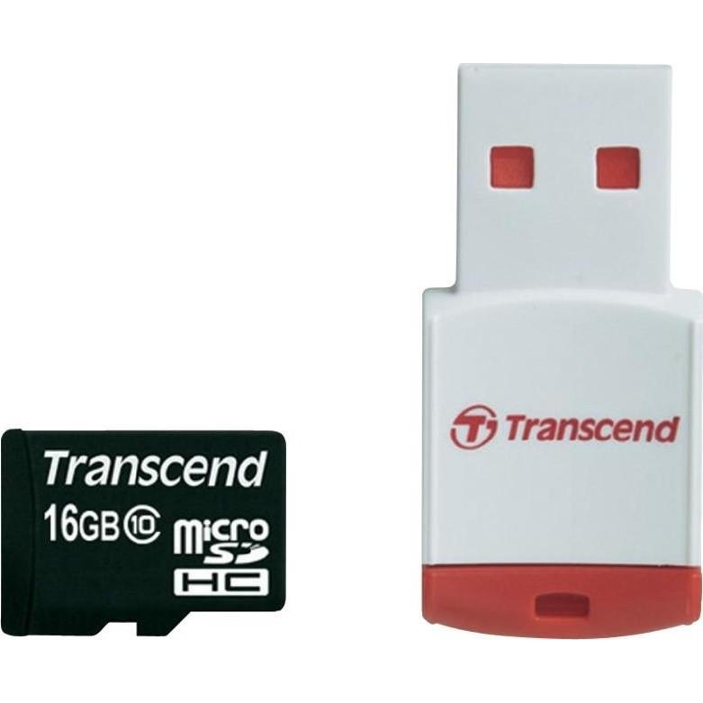 MicroSDHC 16 Gb Transcend class 10 - зображення 1