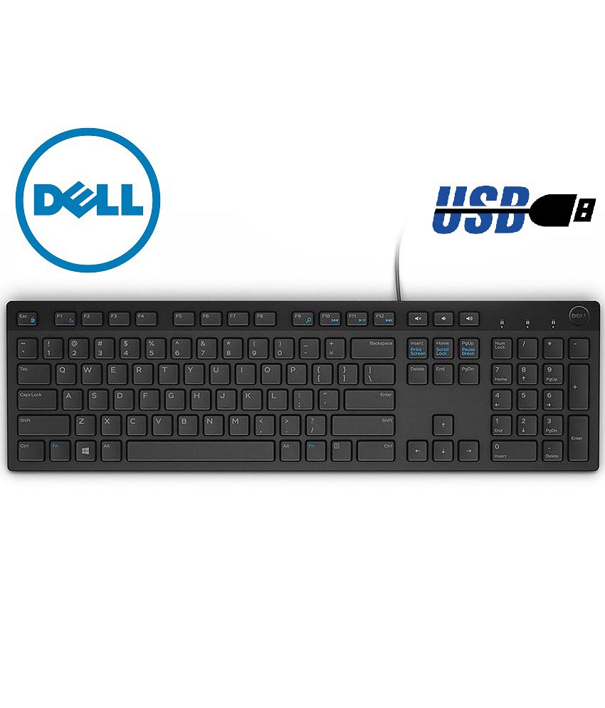 Клавіатура Dell KB216 (580-AHHE), мультимедійна, чорна, USB - зображення 1