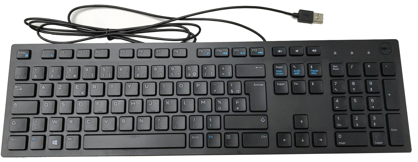 Клавіатура Dell KB216 (580-AHHE), мультимедійна, чорна, USB - зображення 3