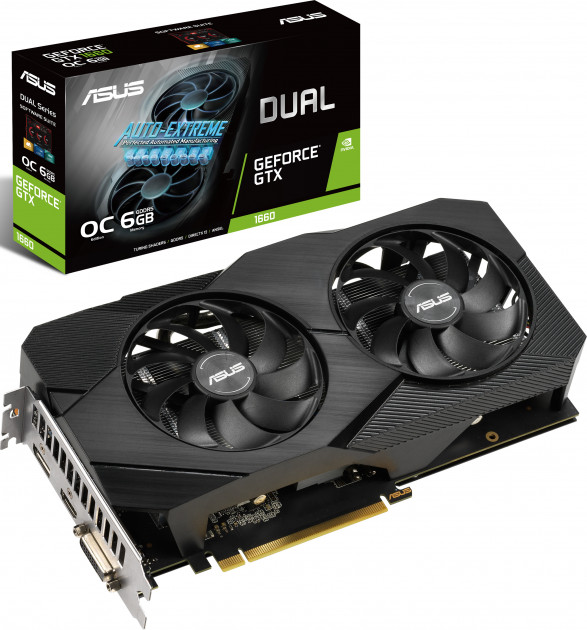 Відеокарта GeForce GTX1660 6 Gb GDDR5 Asus (DUAL-GTX1660-O6G-EVO) - зображення 2