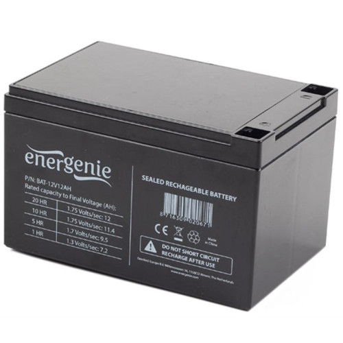 Акумуляторна батарея EnerGenie 12V  12.0Ah - зображення 1