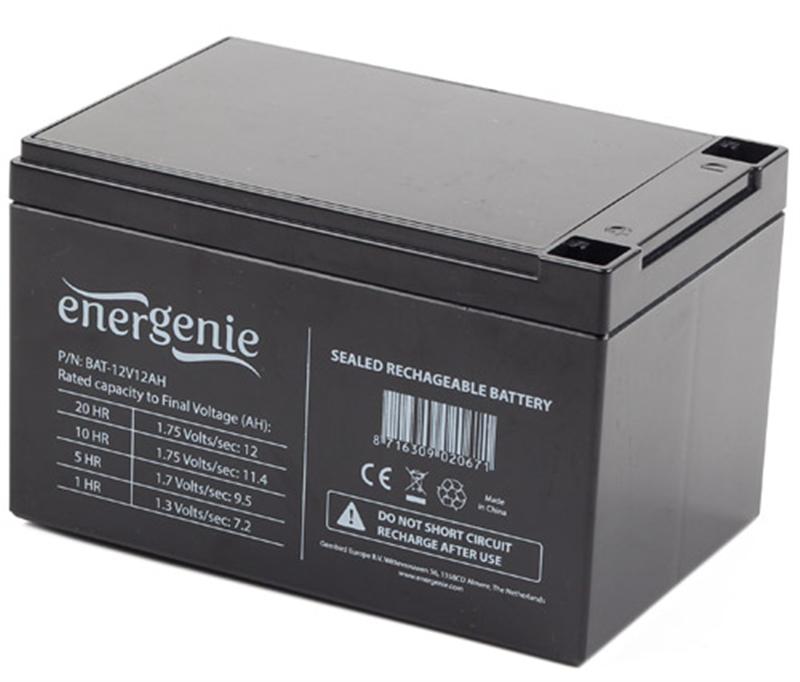Акумуляторна батарея EnerGenie 12V  12.0Ah - зображення 1