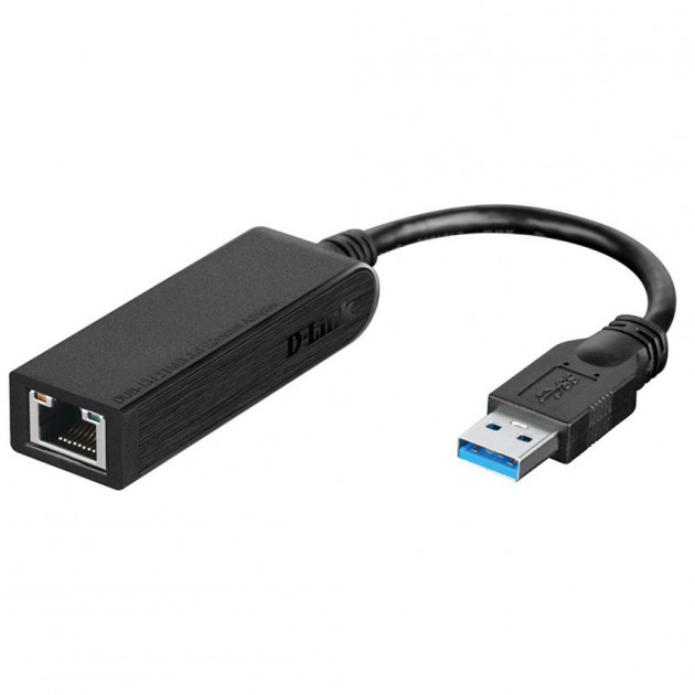 Мережевий адаптер D-Link DUB-1312 1x10\/100.1000TX \/ USB3.0 - зображення 2