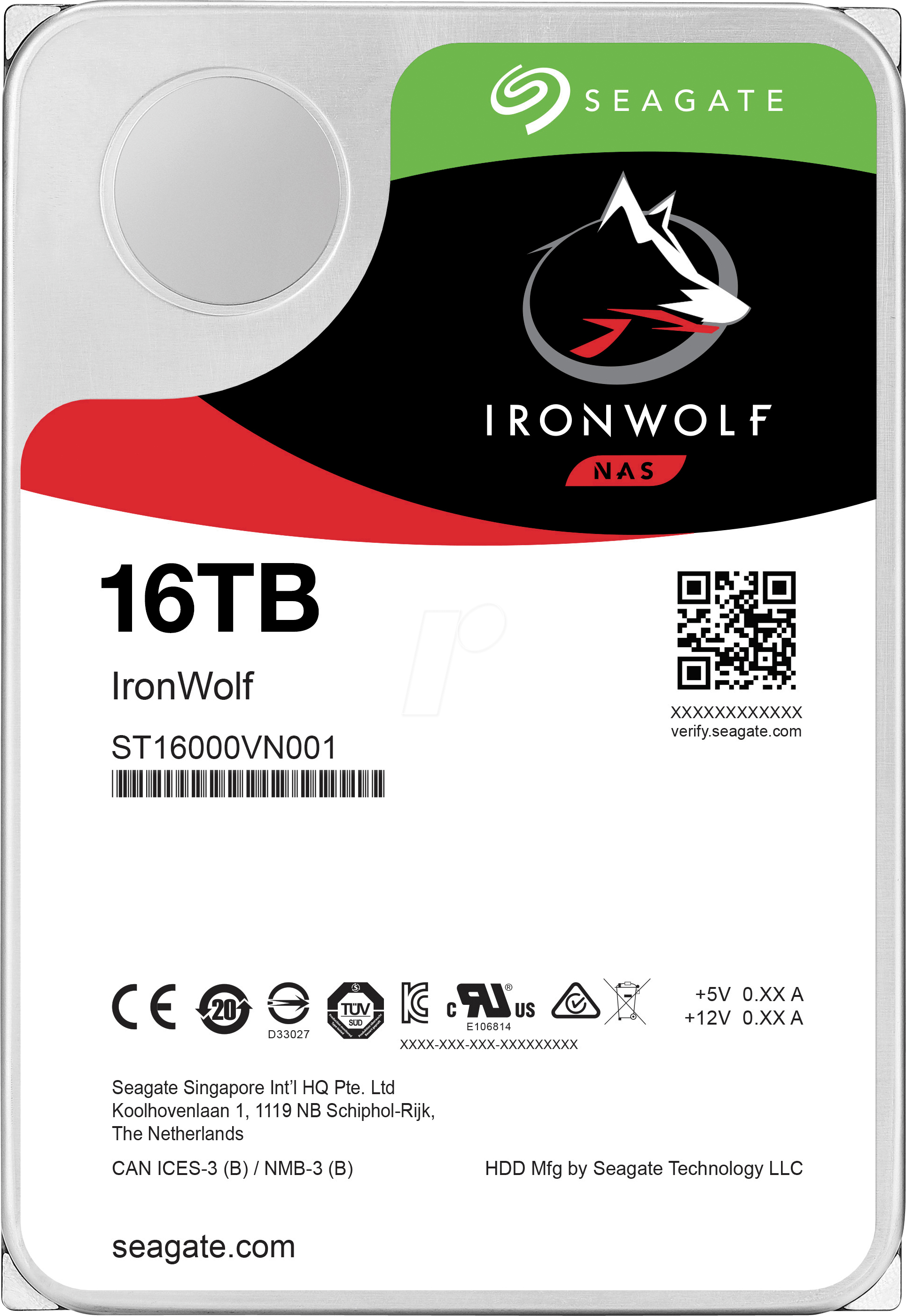 Жорсткий диск HDD 16Tb Seagate IronWolf (ST16000VN001) - зображення 1