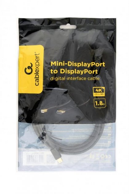 Кабель mini DisplayPort to DisplayPort, Cablexpert (CCP-mDP2-6), 1.8m - зображення 2