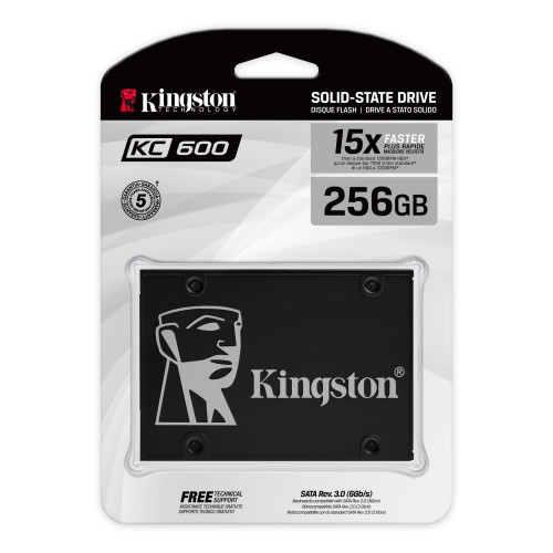 Накопичувач SSD 256GB Kingston KC600 (SKC600\/256G) - зображення 2
