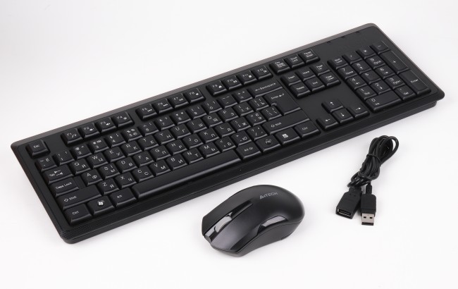 Клавіатура+опт.мишка A4-Tech 4200N Black - зображення 1