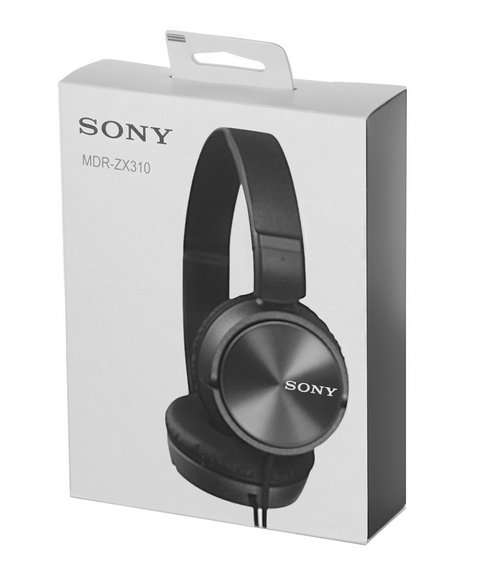 Навушники SONY MDR-ZX310 black - зображення 4